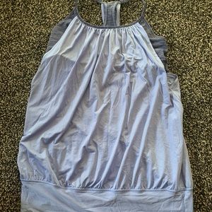 Lululemon racerback tank with sports bra attached